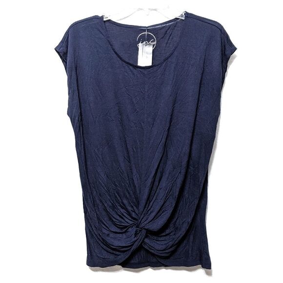 NWT INC International Concepts Twist Front Top Deep Twilight M - Picture 2 of 6